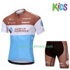 Fahrradbekleidung Radtrikot Kurzarm + Radhose Kurze 2018 AG2R La Mondiale Kinder N001 